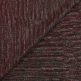 Maille fine plissée Lurex rouge et argent fond noir