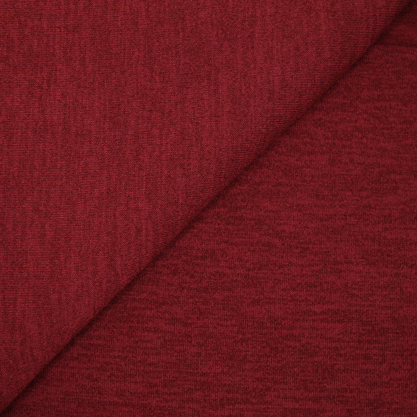 Maille fine polyester chinée rouge