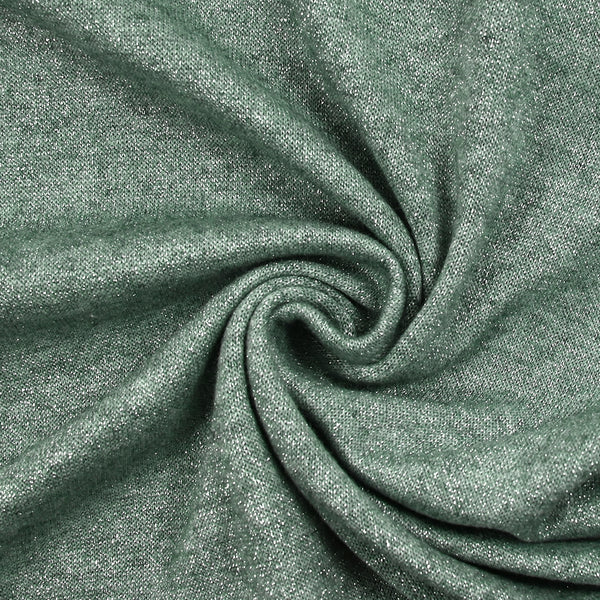 Maille Iris Lurex Virid green background