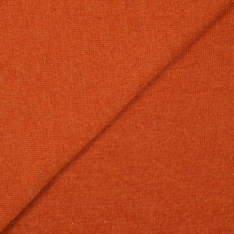 Maille lurex Carla fond orange chiné