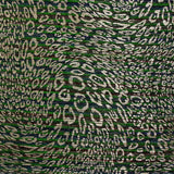 Maille Lurex fine plissée léopard doré fond rouge, vert et bleu