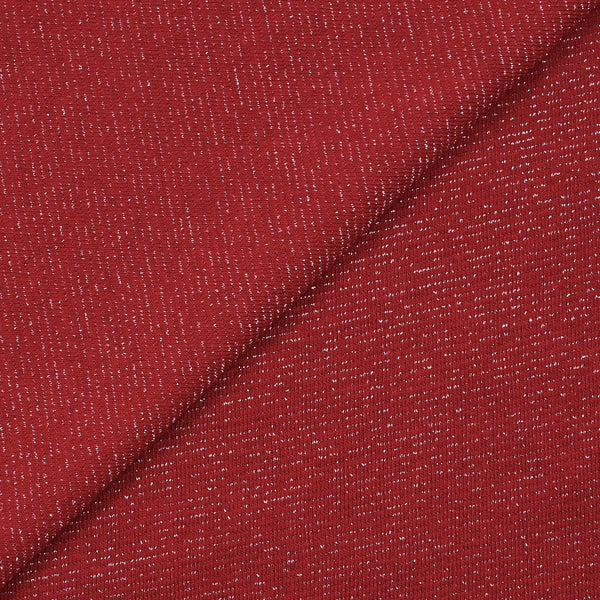 Maille Lurex rayée rouge cerise