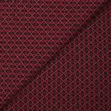 Maille Milano polyviscose Lurex émeraude royale rouge