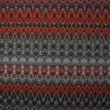 Maille Milano polyviscose vibration volcanique fond noir