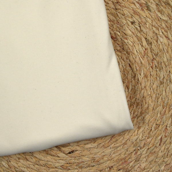 Maille piquée viscose blanc cassé
