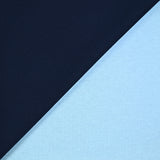 Maille polo bleu marine double face jersey bleu ciel