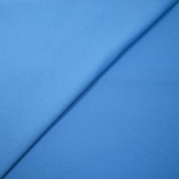 Maille polo coton bleu azur
