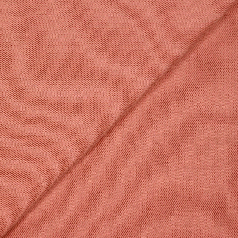 Maille polo coton corail
