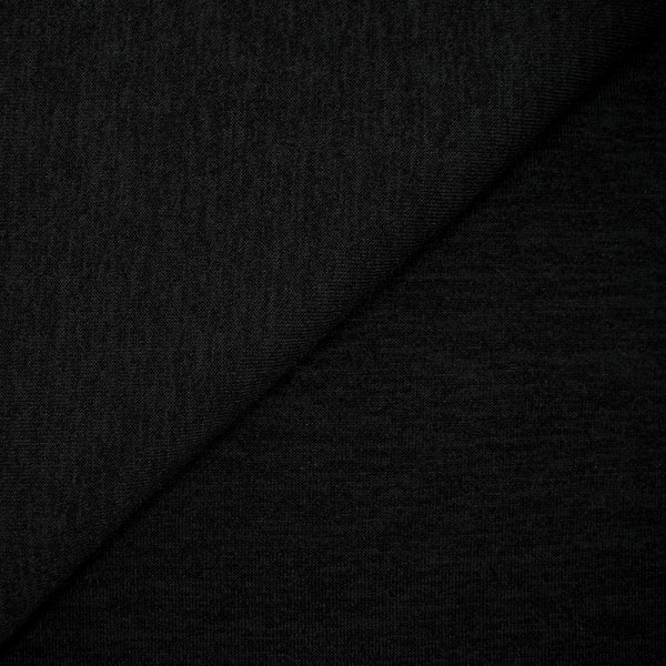 Maille polyester chinée gris fond noir