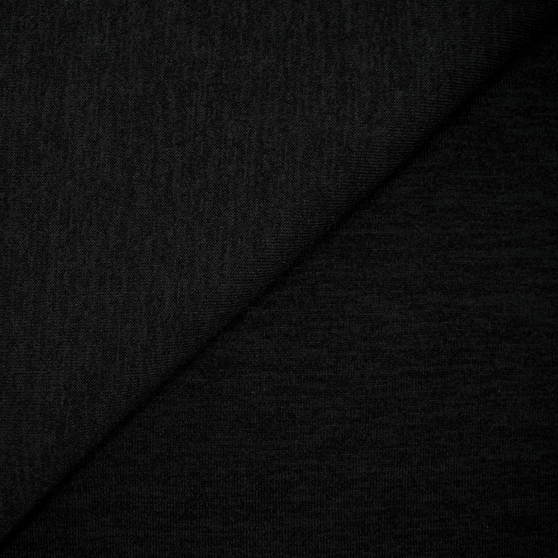 Maille polyester chinée gris fond noir