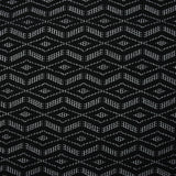 Maille polyester graphique blanche et noire