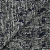 Maille texturée folie invasive gris et marine