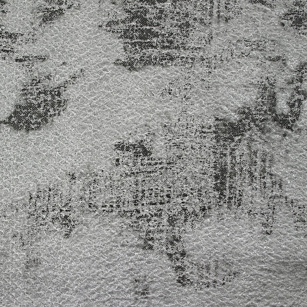 Maille texturée imprimée parcours gris fond gris