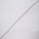 Maille tricot polycoton blanche