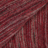 Maille tricot polycoton rayé rouge
