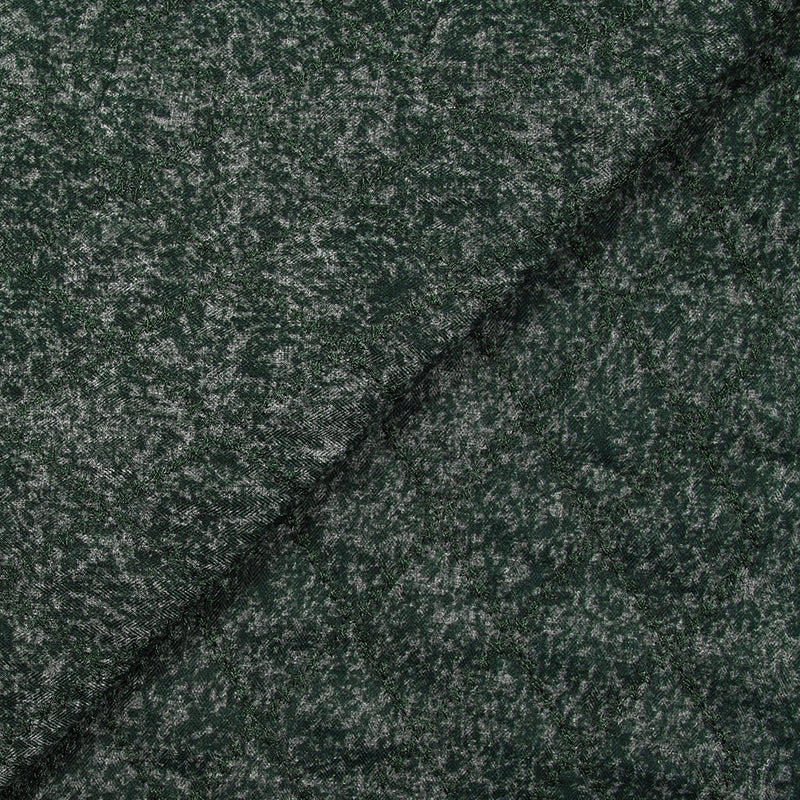 Matelassé étoiles chiné vert forêt