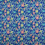 Microfibre imprimée Dakota fond bleu roi