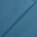 Molleton de coton french terry bleu acier