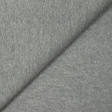 Molleton de coton french terry doux gris souris