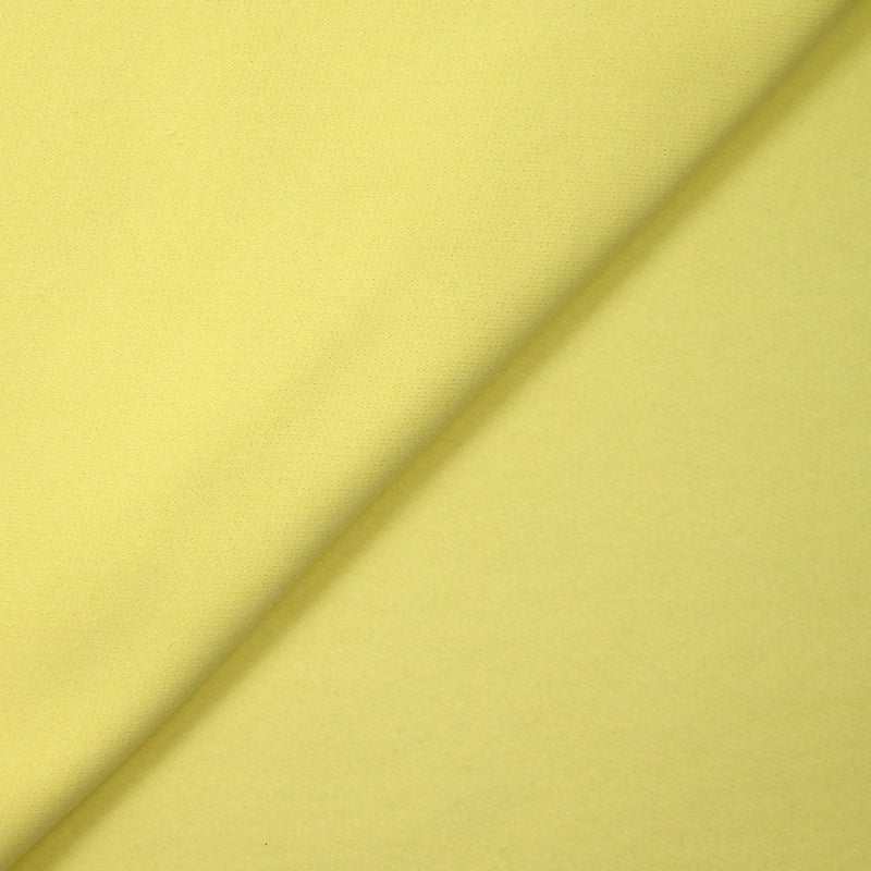 Molleton de coton french terry doux mimosa