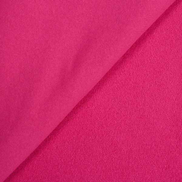 Molleton de coton french terry fuchsia