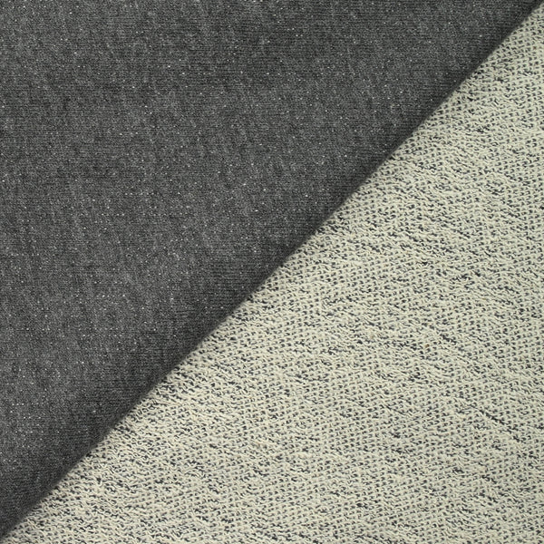 Molleton de coton french terry gris