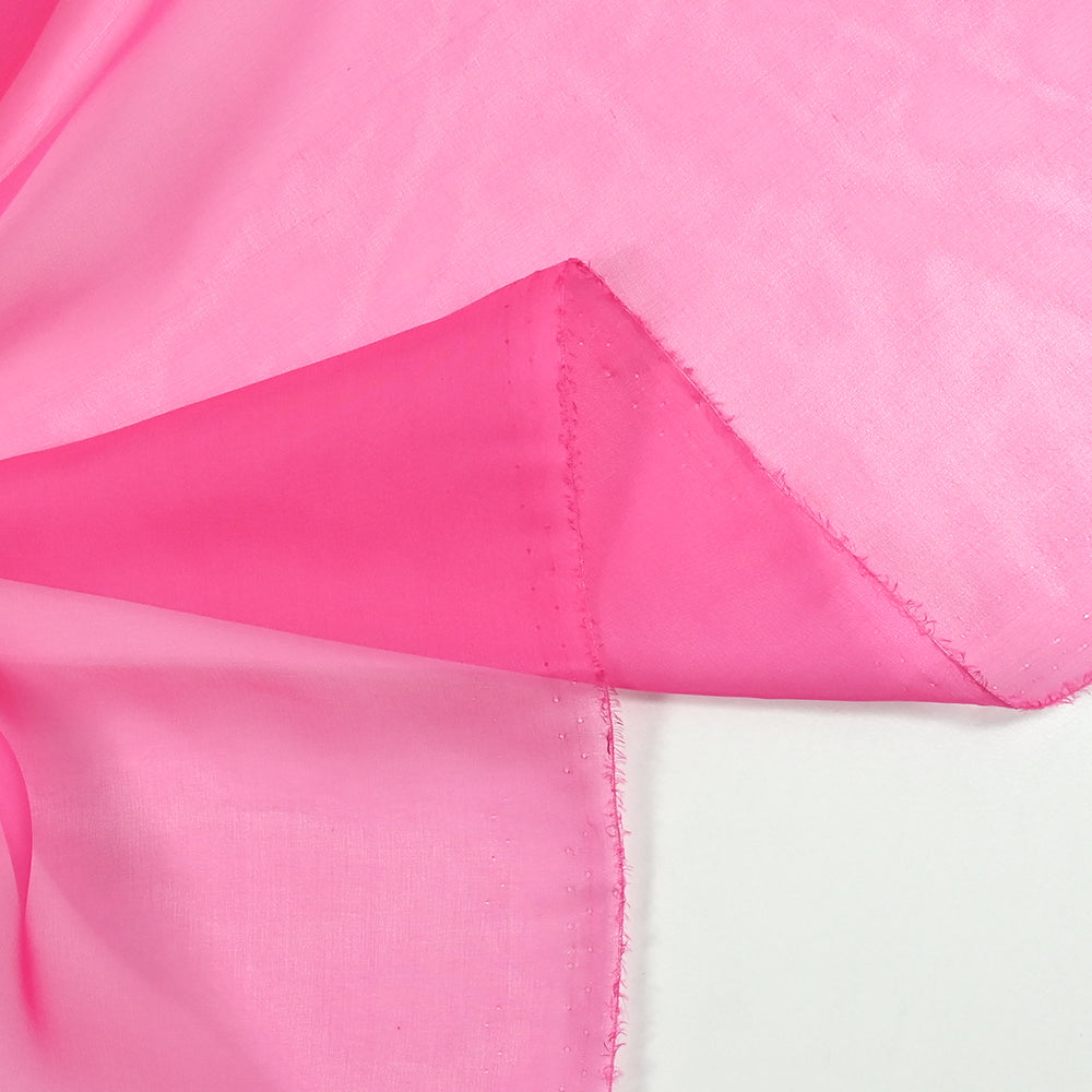 Coupon De Tissu Mousseline De Soie Rouge - 100% Soie - Origine France - Neuf