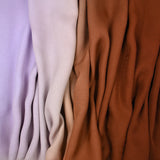 Mousseline 100% soie tie & dye marron et mauve