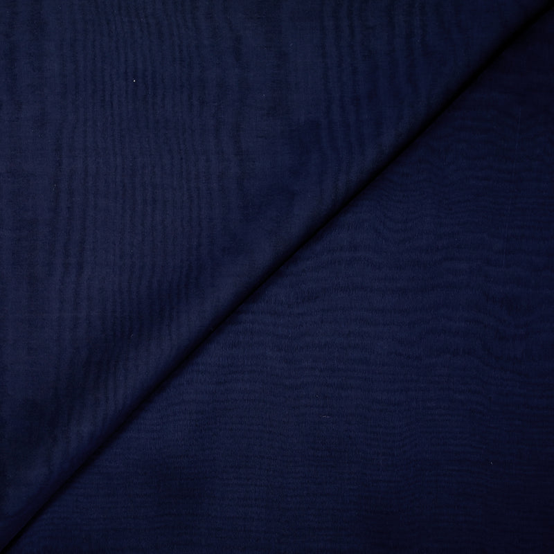 Mousseline 100% soie unie bleu marine changeant 
