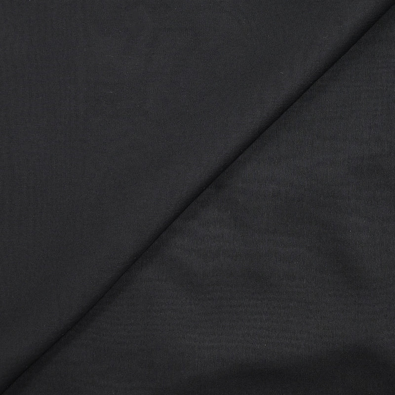 Mousseline 100% soie unie noir