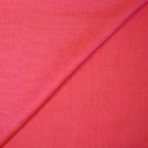 Mousseline 100% soie unie rose changeant orange