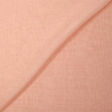 Mousseline de 100% soie unie rose pêche