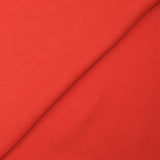 Mousseline de 100% soie unie rouge corail