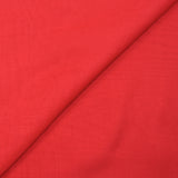 Mousseline de 100% soie unie rouge fraise