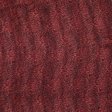 Mousseline imprimée bande satin léopard rouge