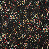Mousseline imprimée crinkle confettis fond noir