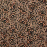 Mousseline imprimée crinkle lurex Jaipur bloom fond chair