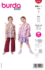 Patron Burda kids n°9195 : Blouse