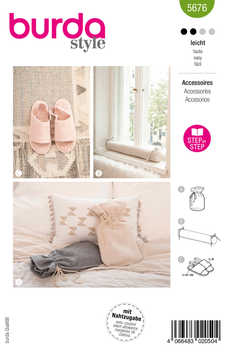 Patron Burda n°5676 : Accessoires