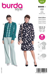 Patron Burda n°5678 : Robe & Blouse