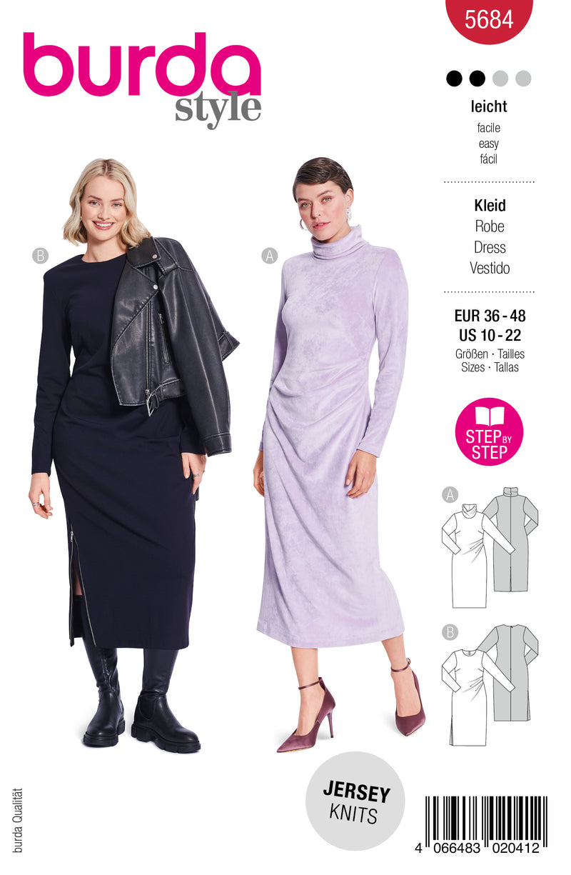 Patron Burda n°5684 : Robe