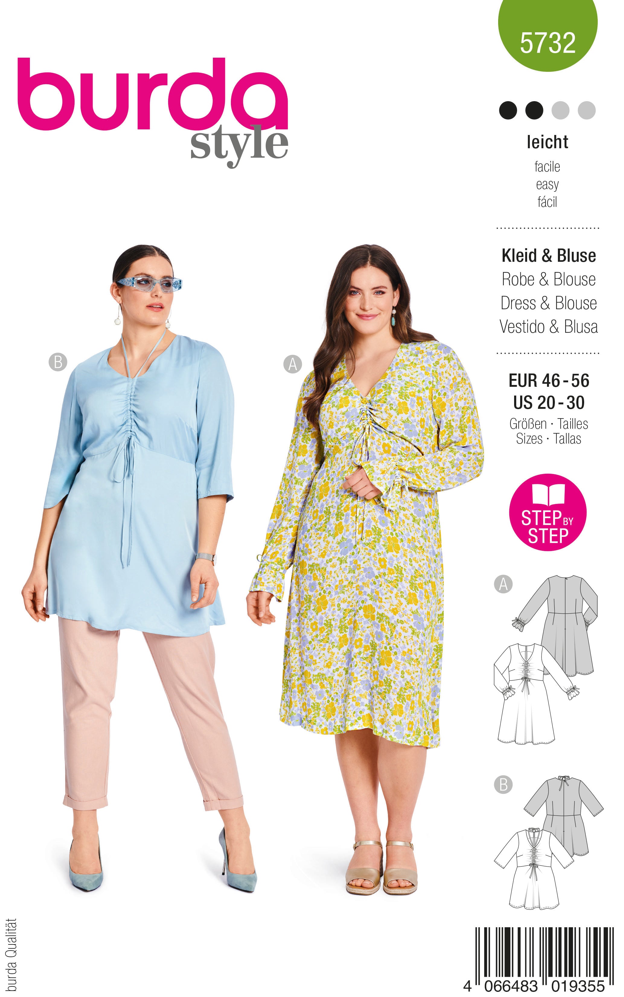 Patron Burda n°5732 : Robe & Blouse – Les Coupons de Saint-Pierre