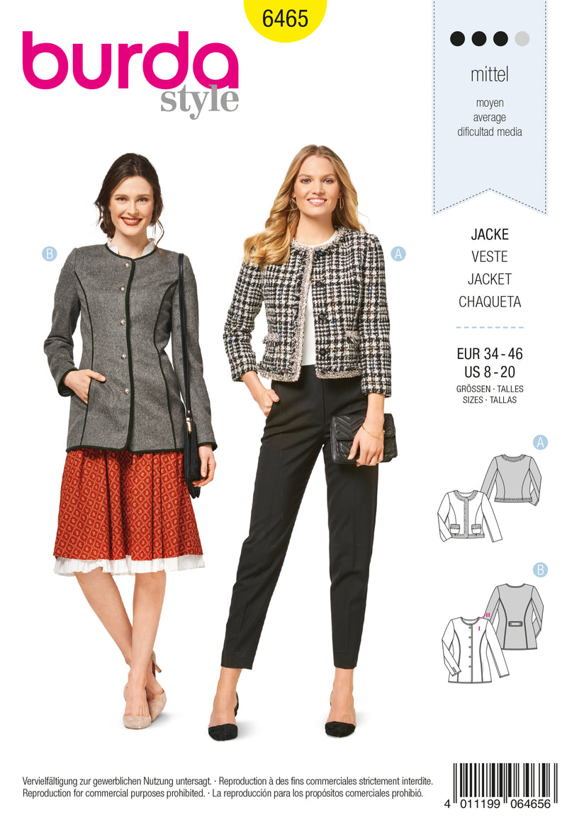 Patron De Couture Burda Vintage Pour Peignoir Homme/femme - Tailles 40 à 56, Patron Neuf Non Découpé