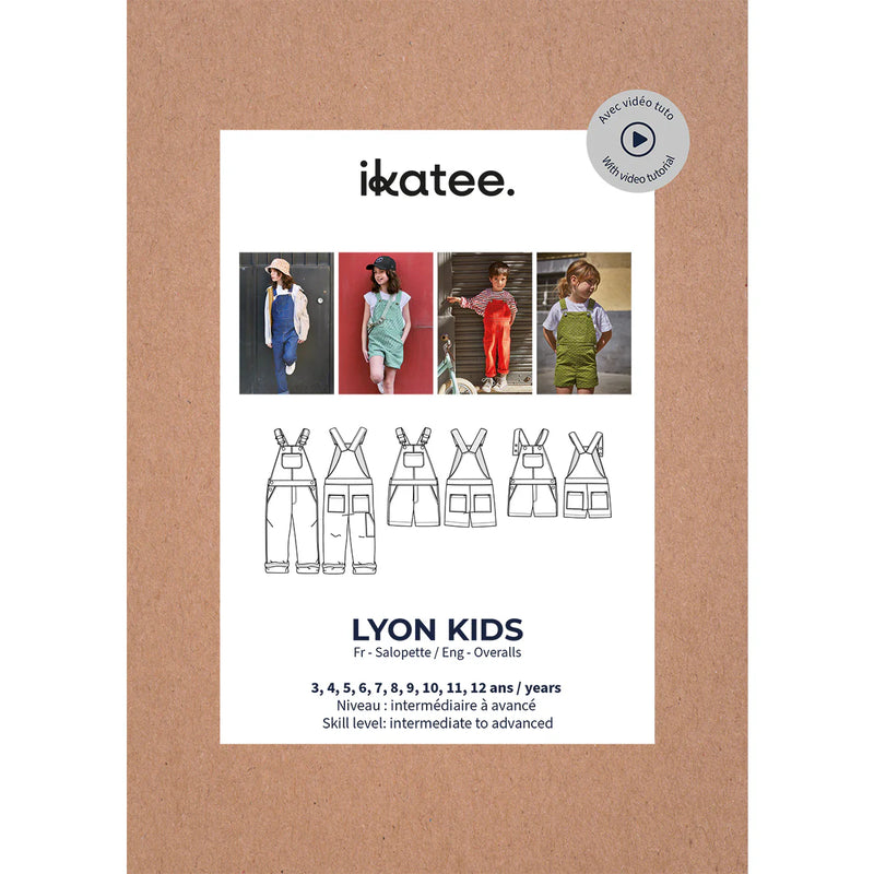 Patron de Couture Enfant Salopette LYON 3-12 ANS
