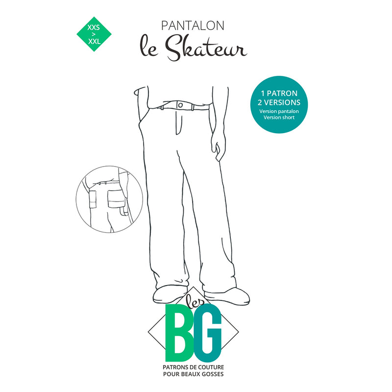 Patron de couture Homme : Pantalon Le Skateur