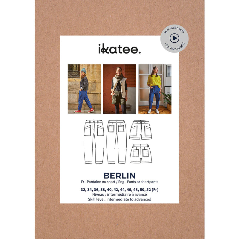 Berlin woman pants and shorts seam