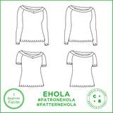 Patron de couture Teeshirt Ehola