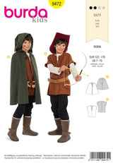 Patron n°9472 : Déguisement Robin des bois Enfants