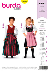 Patron n°9509 : Robe folklore pour fille
