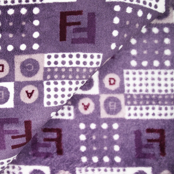 Polaire doudou ABC violet